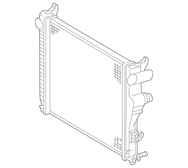 2155000001 - Belts &amp; Cooling: Radiator for Mercedes-Benz Image