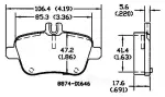 13051389 - : Disc Brake Pad Set for OmniParts Image