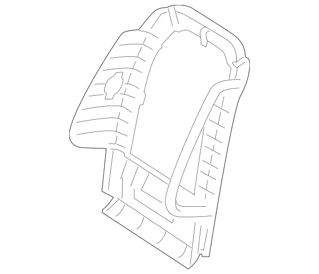 2049109704 - Driver Seat: Backrest Shell for Mercedes-Benz: C250, C300, C350, GLK250, GLK350 Image image