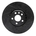 63327043R - : DFC Brake Rotor - Drilled and Slotted - Black for DYNAMIC FRICTION Image