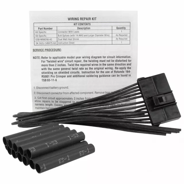 3U2Z14S411BLA - : Wire Assembly for Ford Image
