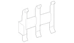 2518101214 - Rear-End Door: Holder for Mercedes-Benz Image