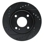 63354063L - : DFC Brake Rotor - Drilled and Slotted - Black for DYNAMIC FRICTION Image