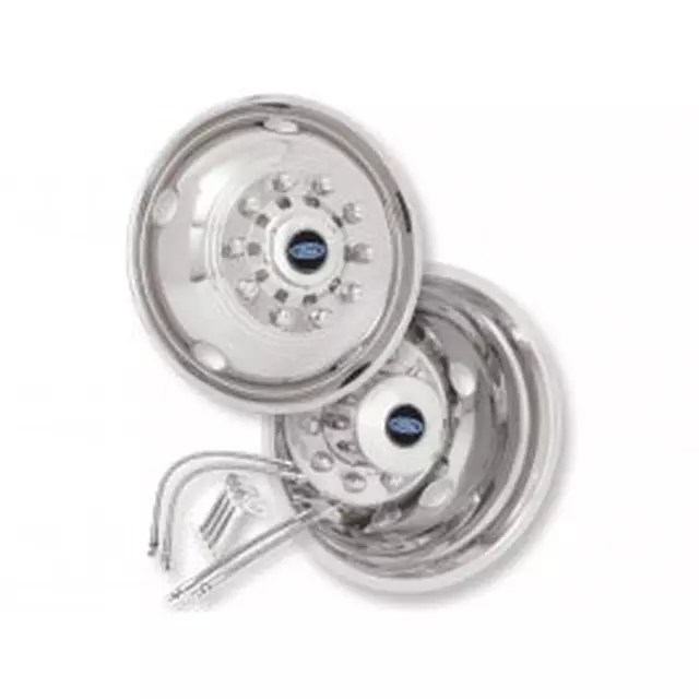 VAC3Z1130B - : Wheel Liners - 19.5 In 10 Lug Dual On 200MM Bolt W/Air Max Kit for Ford: E-350 Super Duty, E-450 Super Duty, F-250 Super Duty, F-350 Super Duty, F-450 Super Duty, F-550 Super Duty Image