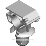 15925262 - : Olive Green Parking Brake Rear Cable Clip for GM Image
