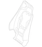 20691033029J69 - Body: Seat Back Panel for Mercedes-Benz Image