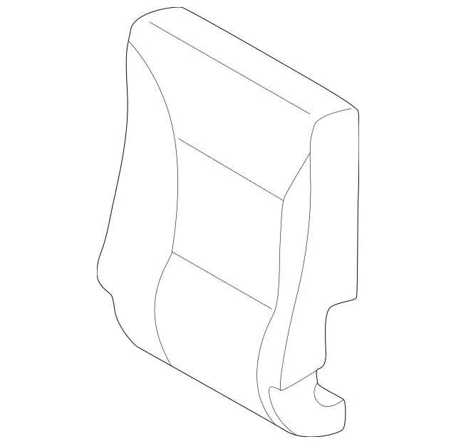 4639200816 - Body: Seat Back Pad for Mercedes-Benz Image