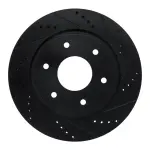 63367096R - : DFC Brake Rotor - Drilled and Slotted - Black for DYNAMIC FRICTION Image