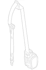 44786023859C94 - Electrical: Seat Belt Assembly for Mercedes-Benz Image