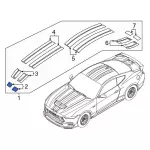 PR3Z9920000CB - Body: Hood Stripe for Ford: Mustang Image