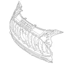 1908854803 - Attachment Parts: Protective Grille for Mercedes-Benz Image