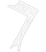 20569001069J24 - Body: Header Trim for Mercedes-Benz Image