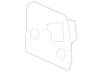 1668851201 - Detachable Parts: Towing Eye Cover for Mercedes-Benz: GL350, GL450, GL550, GL63 AMG, GLS350d, GLS450, GLS550, GLS63 AMG Image