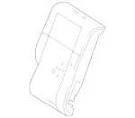 2189200216 - Rear Seat Bench: Padding, Rr Seat Backrest for Mercedes-Benz Image