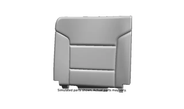 23221843 - : Dark Ash Gray Rear Passenger Side Seat Back Cushion Cover for Chevrolet: Silverado 1500, Silverado 1500 LD, Silverado 2500 HD, Silverado 3500 HD | GMC: Sierra 1500, Sierra 1500 Limited, Sierra 2500 HD, Sierra 3500 HD Image