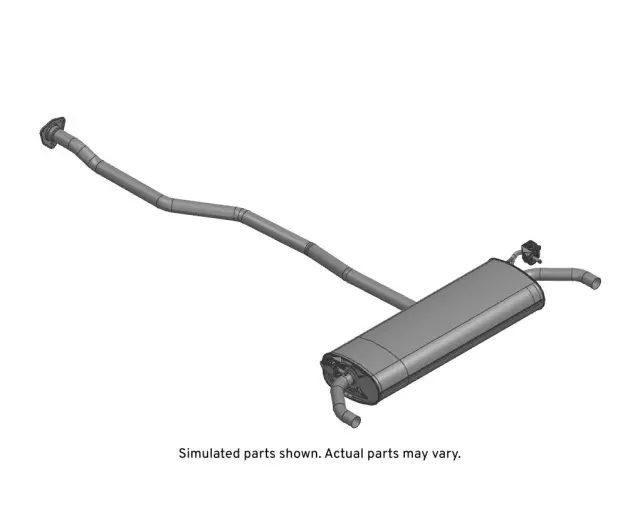 60009802 - : Muffler for Chevrolet: Trailblazer Image