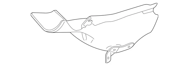 2562031600 - Major Assembly Detachable Parts: Screening Plate for Mercedes-Benz: AMG GT 43, AMG GT 53, CLS450, CLS53 AMG, E53 AMG, GLE450, GLE53 AMG, GLS450, S500, S580e Image image