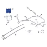LJ6Z14D189A - Body: Blind Spot Radar Bracket for Ford Image