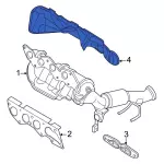 LX6Z9N454A - : Heat Shield for Ford: Escape, Maverick | Lincoln: Corsair Image