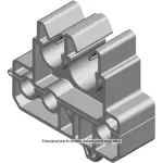 11570009 - : Front Brake Pipe Clip for GM Image