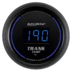 6949 - : GAUGE, TRANS TEMP, 2 1/16", 340?F, DIGITAL, BLACK DIAL W/ BLUE LED for AutoMeter Image