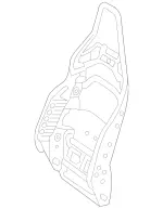 20591019209116 - Body: Seat Back Frame for Mercedes-Benz Image