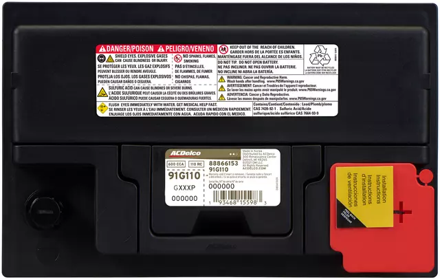 91G110 - Electrical: ACDelcoâ„¢ Vehicle Battery for Cadillac: Catera Image