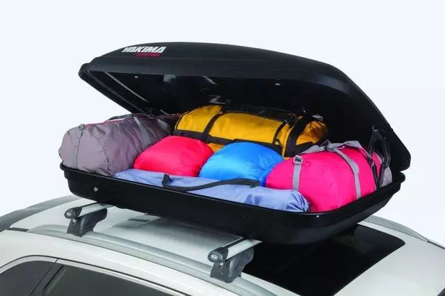 UM000AY00815 - Hauling: Roof Cargo Box Attachment - 15 Cubic Feet for Kia: Borrego, Niro, Niro EV, Optima, Rio, Sedona, Seltos, Sorento, Soul, Spectra, Sportage, Telluride Image