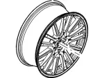 BA1Z1007BCP - : Wheel Assembly for Ford Image