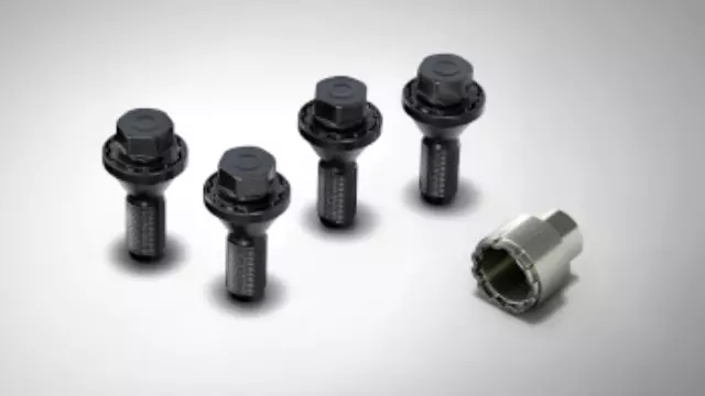 LR155113 - : Locking Wheel Bolts - Silver Finish for Land-Rover Image