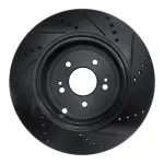 63321039L - : DFC Brake Rotor - Drilled and Slotted - Black for DYNAMIC FRICTION Image