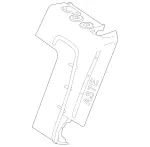 2479201901 - Rear Seat: Padding, Rr Seat Backrest for Mercedes-Benz: EQB 250+, EQB 300, EQB 350, GLB250, GLB35 AMG Image