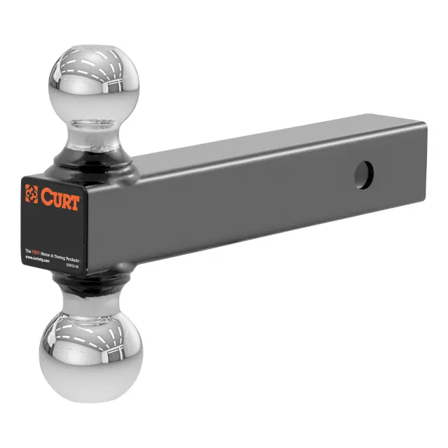 45002 - : Multi-Ball Mount (2" Hollow Shank, 2" &amp; 2-5/16" Chrome Balls) for CURT Image