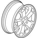 KT1Z1007A - Suspension: Wheel, Alloy for Ford: Transit Connect Image