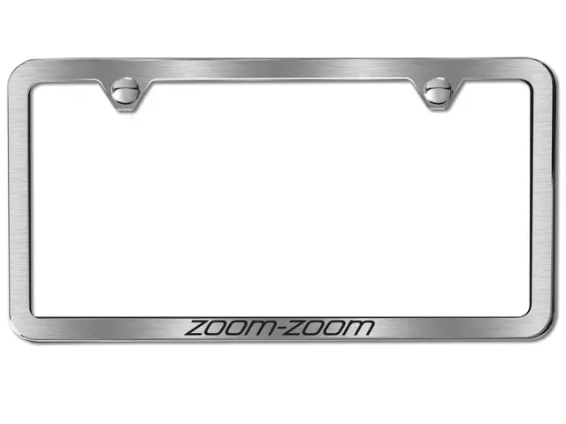 83Z61 - Exterior: License Plate Frame for Mazda: 2, 3, 5, 6, CX-3, CX-5, CX-7, CX-9, MX-5 Miata Image