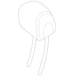 21397006009E38 - Body: Headrest, Outer for Mercedes-Benz Image