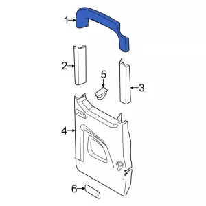 CK4Z61424B36AC - Body: Door Window Molding for Ford Image