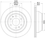355122312 - : Disc Brake Rotor for Hella Pagid Image