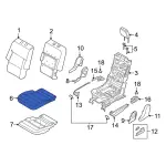 MB5Z7863804MA - : Cushion Cover for Ford: Explorer, Police Interceptor Utility Image