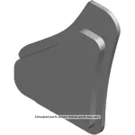 15266446 - : Driver Side Inner Quarter Panel Access Hole Sound Barrier for GM Image