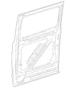 4477308102 - : Door Shell for Mercedes-Benz Image