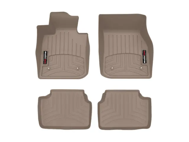 4519131457912 - : Tan FloorLiner™ DigitalFit®, Front &amp; 2nd Row for WeatherTech Image