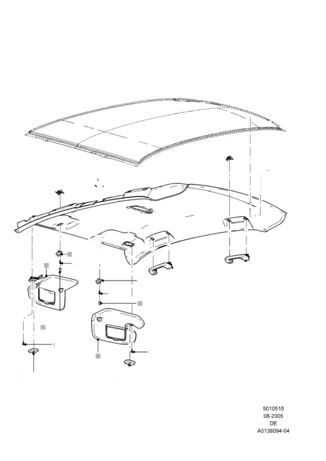 9E5Z5431406AA - Body: Grip Handle for Ford Image
