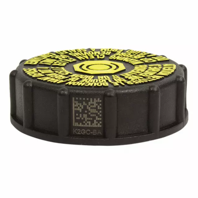 K2GZ2162B - : Brake Master Cylinder Reservoir Cap for Ford: Bronco Sport, Edge, Escape, F-150, F-150 Lightning, Maverick, Mustang, Mustang Mach-E, Ranger, Transit Connect | Lincoln: Continental, Corsair, Nautilus, Navigator Image