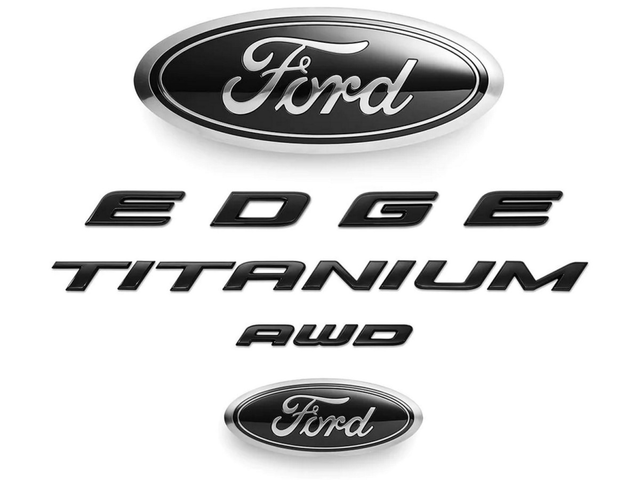 NT4Z9942528FA - Exterior: Black Front Ford Oval And Tailgate Badges for Ford: Edge Image