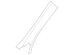 20969001258J62 - Body: Windshield Pillar Trim for Mercedes-Benz Image