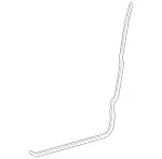 1637200678 - Body: Rear Weather-strip for Mercedes-Benz Image