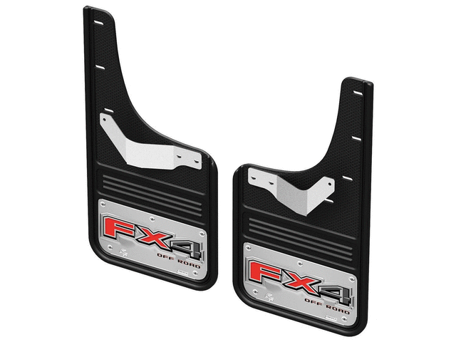 VML3Z16A550KB - : Splash Guards Rear Pair - Fx4 Chrome for Ford: F-150 Image