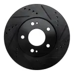 63372034R - : DFC Brake Rotor - Drilled and Slotted - Black for DYNAMIC FRICTION Image