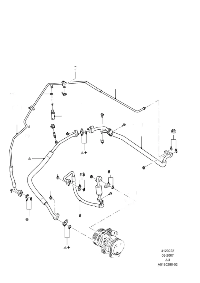 E3EZ19D701AA - HVAC: Accumulator Valve for Ford Image